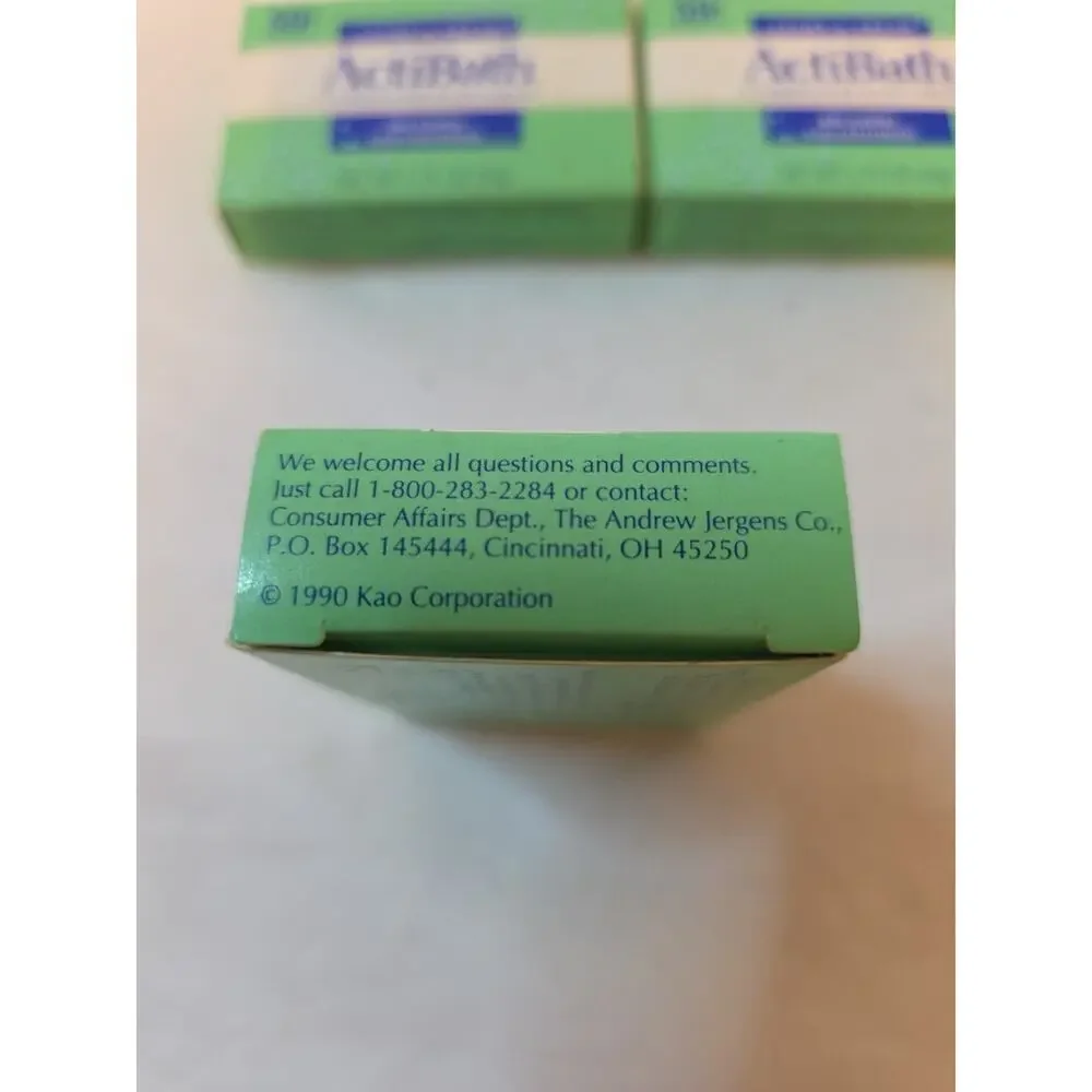 Vintage NEW Lot 3 x Jergens Actibath Bath Soak Fizzy Tablets Japan TV Movie Prop